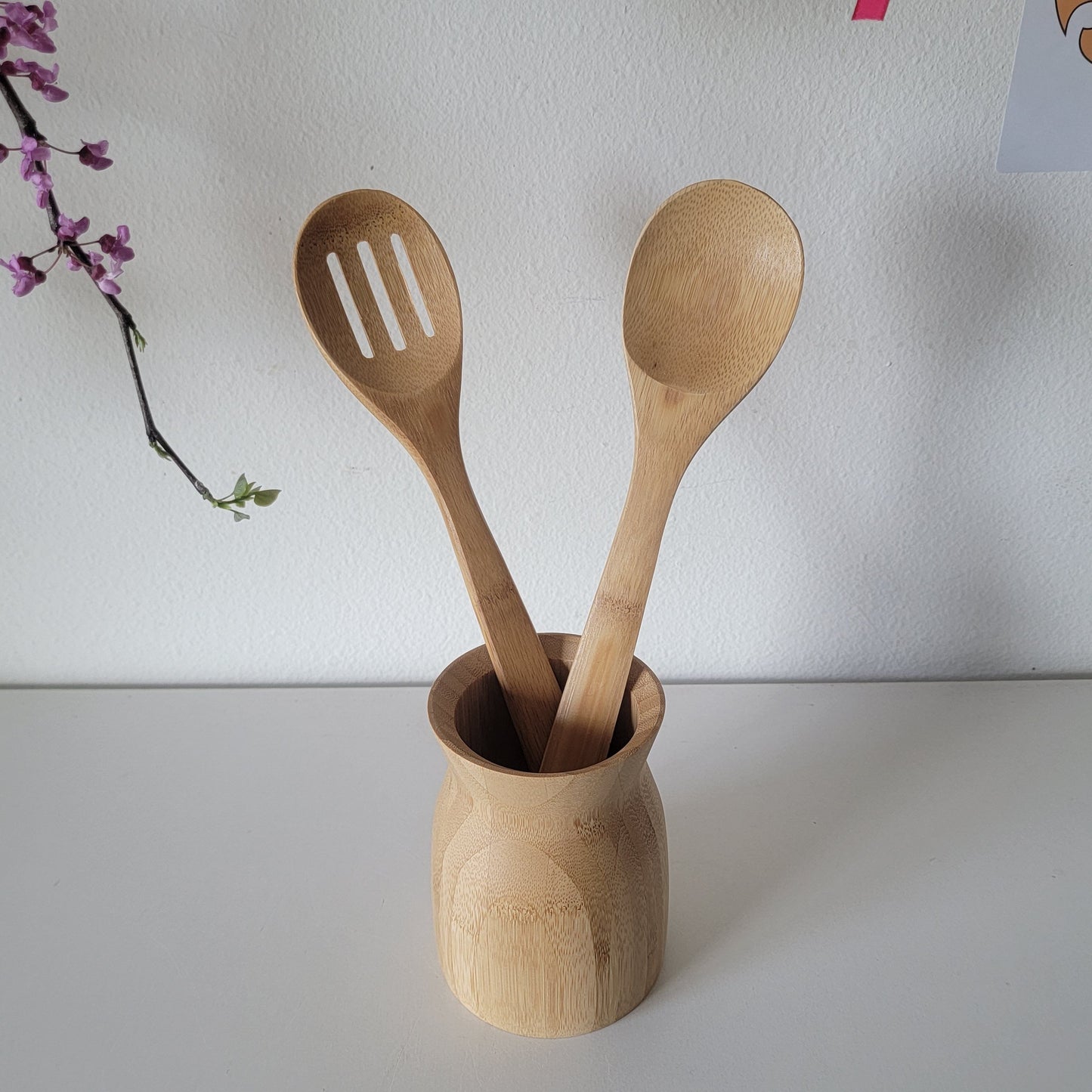 Eco Kitchen Organizer, Bamboo Kitchen Holder, Bambo Vase