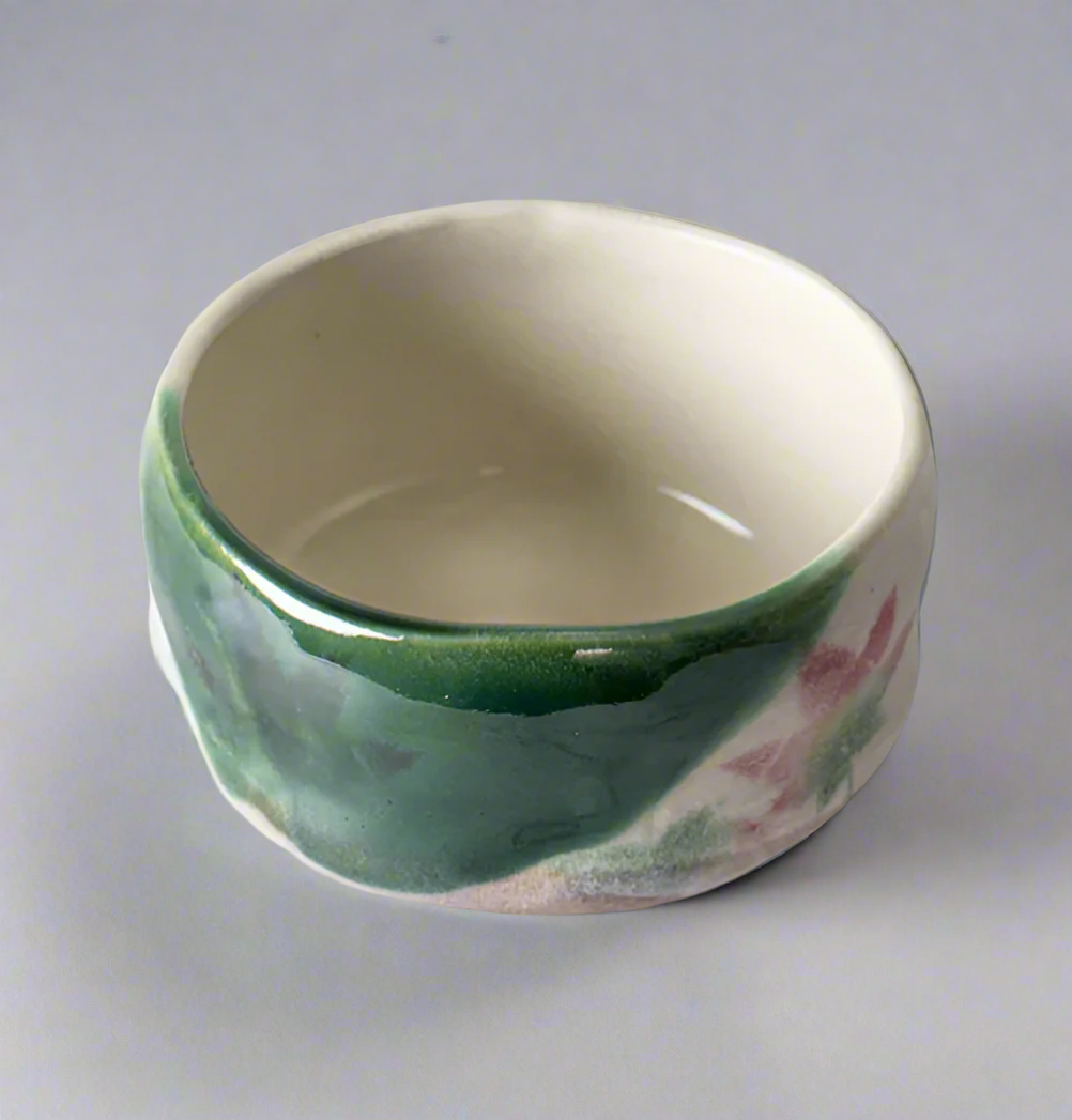 Hoso Tokusa Patterned Chawanmushi Cups, Japanese Tea Bowl, Tea Cup, Mattcha Bowl, NC011