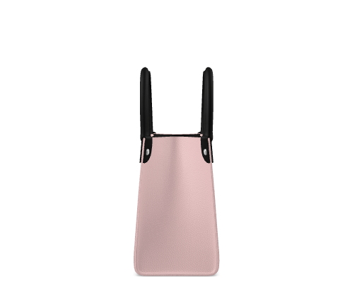Pastel-Tone Leather Bag With Poppy Print – Floribus Collection, Mini Shopper Bag, HandBags
