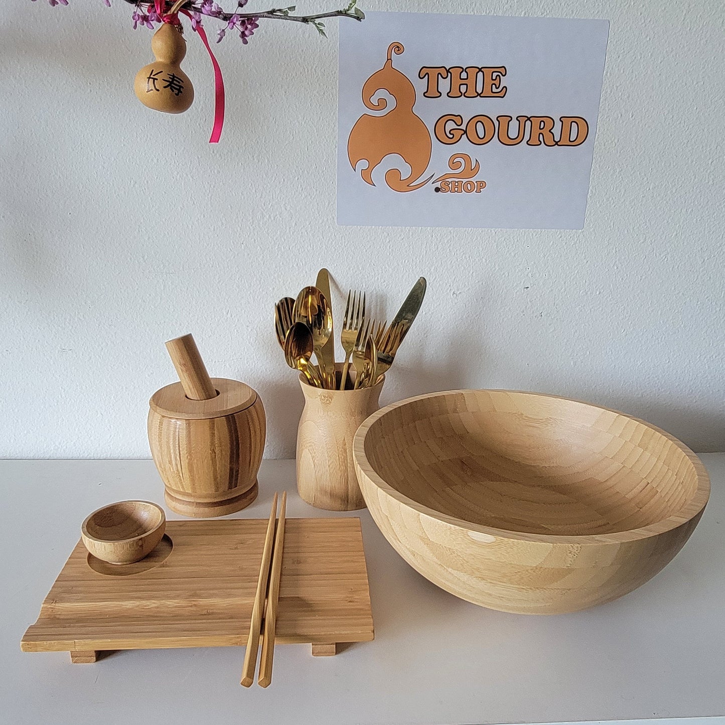 Bamboo Display Bowl, Kitchen Tools