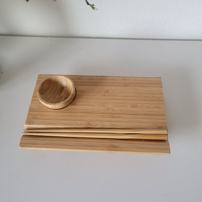Bamboo Sushi Dining Set,  Sushi Gift Set