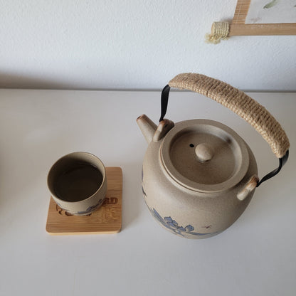 Blue Lotus Ceramic Tea Set, Chinese tea set, Tea Gift set, NC024