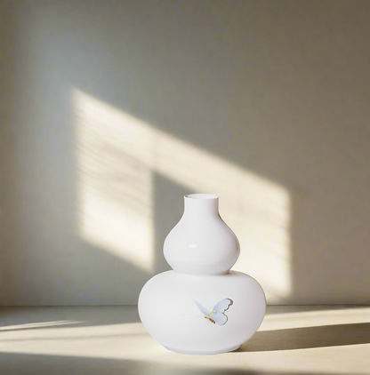 Hand-Painted Mini Porcelain Gourd Vase,  Beautiful Vase, NC019