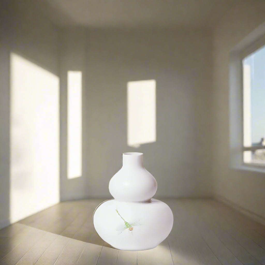 Hand-Painted Mini Porcelain Gourd Vase,  Beautiful Vase, NC019