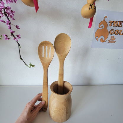 Eco Kitchen Organizer, Bamboo Kitchen Holder, Bambo Vase