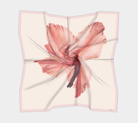 Floribus Silk scarf - Hadrian's Poppy,  Floral Printed Silk Scarf