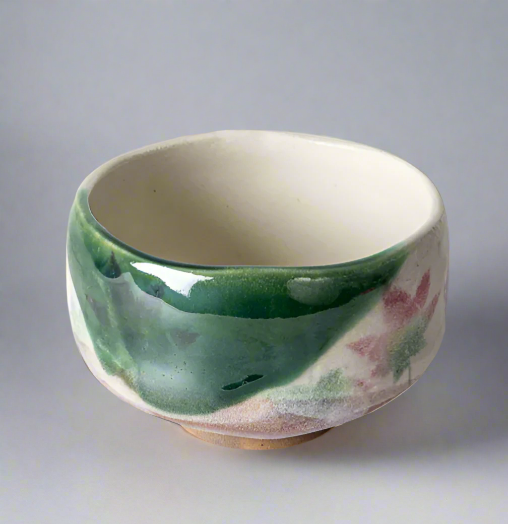 Hoso Tokusa Patterned Chawanmushi Cups, Japanese Tea Bowl, Tea Cup, Mattcha Bowl, NC011