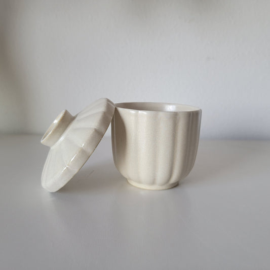 Japanese Chawan mushi Cup, Porcelain Bowl, Pumpkin Cup, NC006