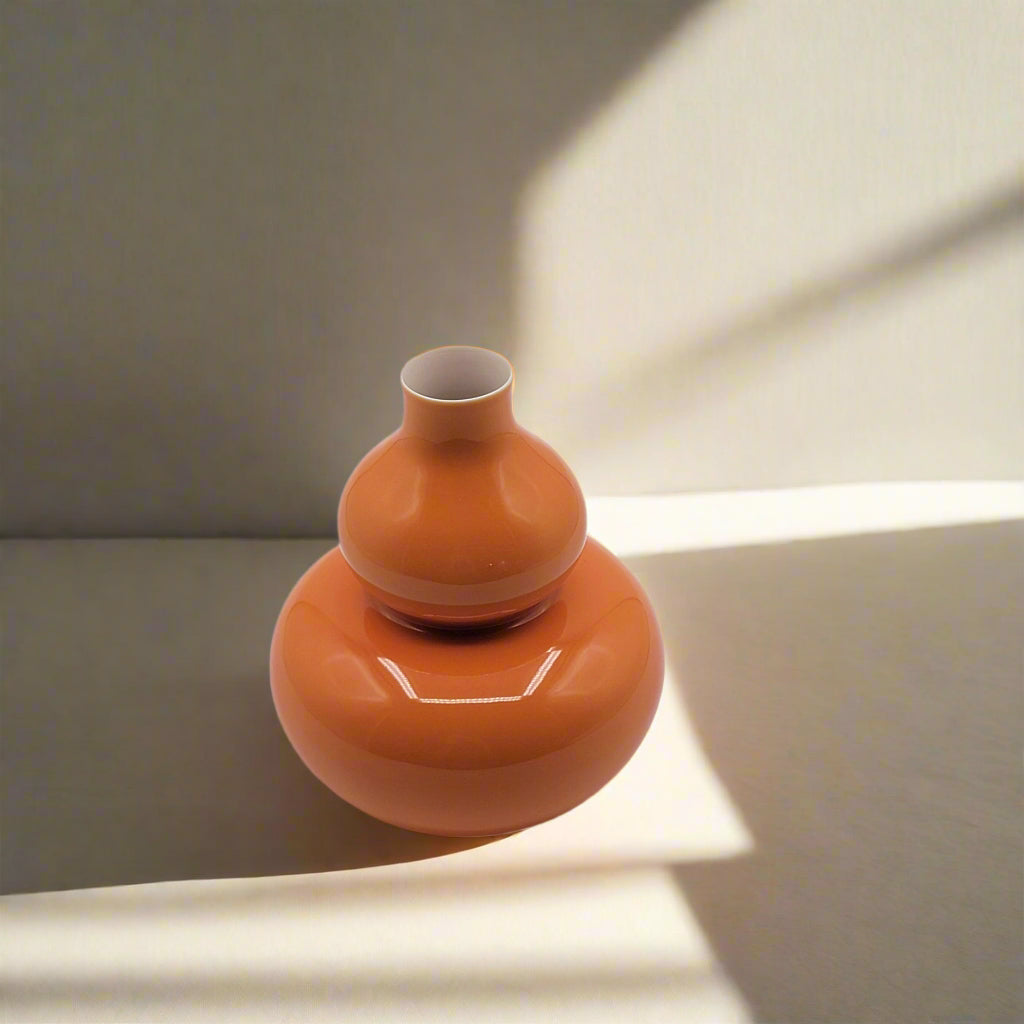 Mini Glossy Porcelain Gourd Vase, Chinese Porcelain Vase, Beautiful Vase, NC021
