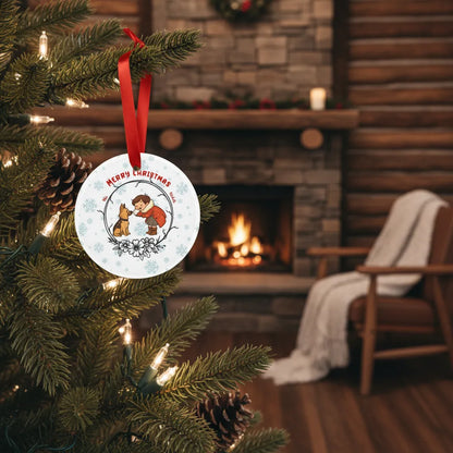 Personalized Christmas Acrylic Ornament, Custom Photo Christmas Ornament, Holiday Acrylic Ornament, OP004