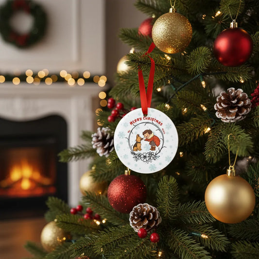 Personalized Christmas Acrylic Ornament, Custom Photo Christmas Ornament, Holiday Acrylic Ornament, OP004