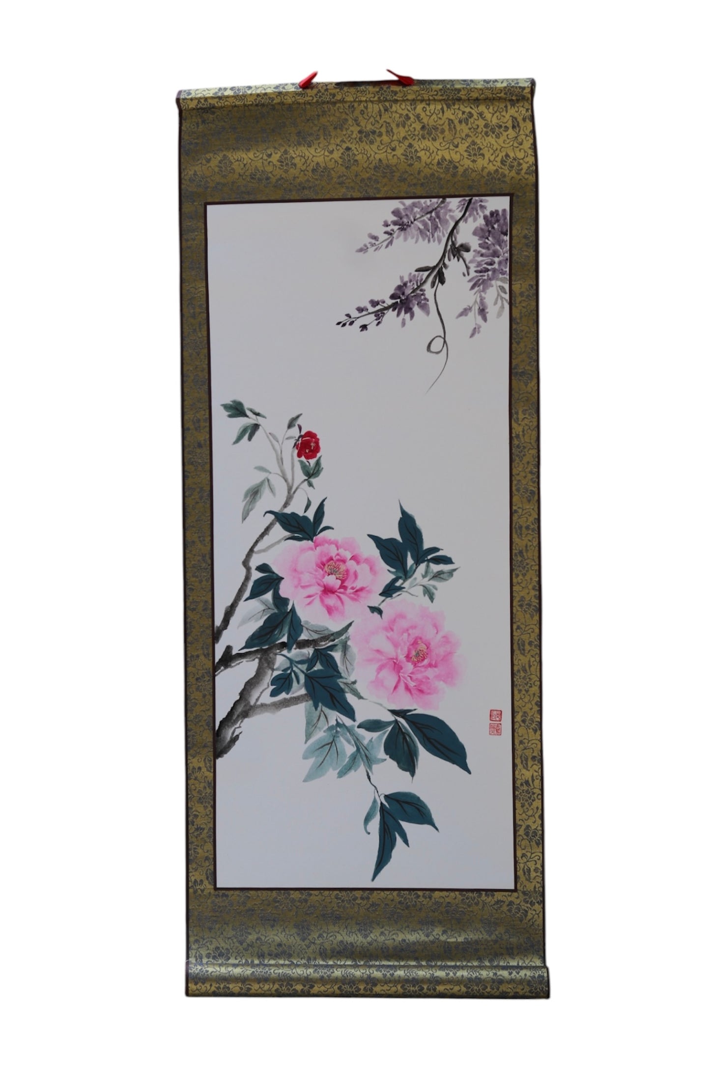 Ink Wash Painting - by Nguyen Gia Hy, Wall Paintings, Flower Painting, Traditional Painting, OA001