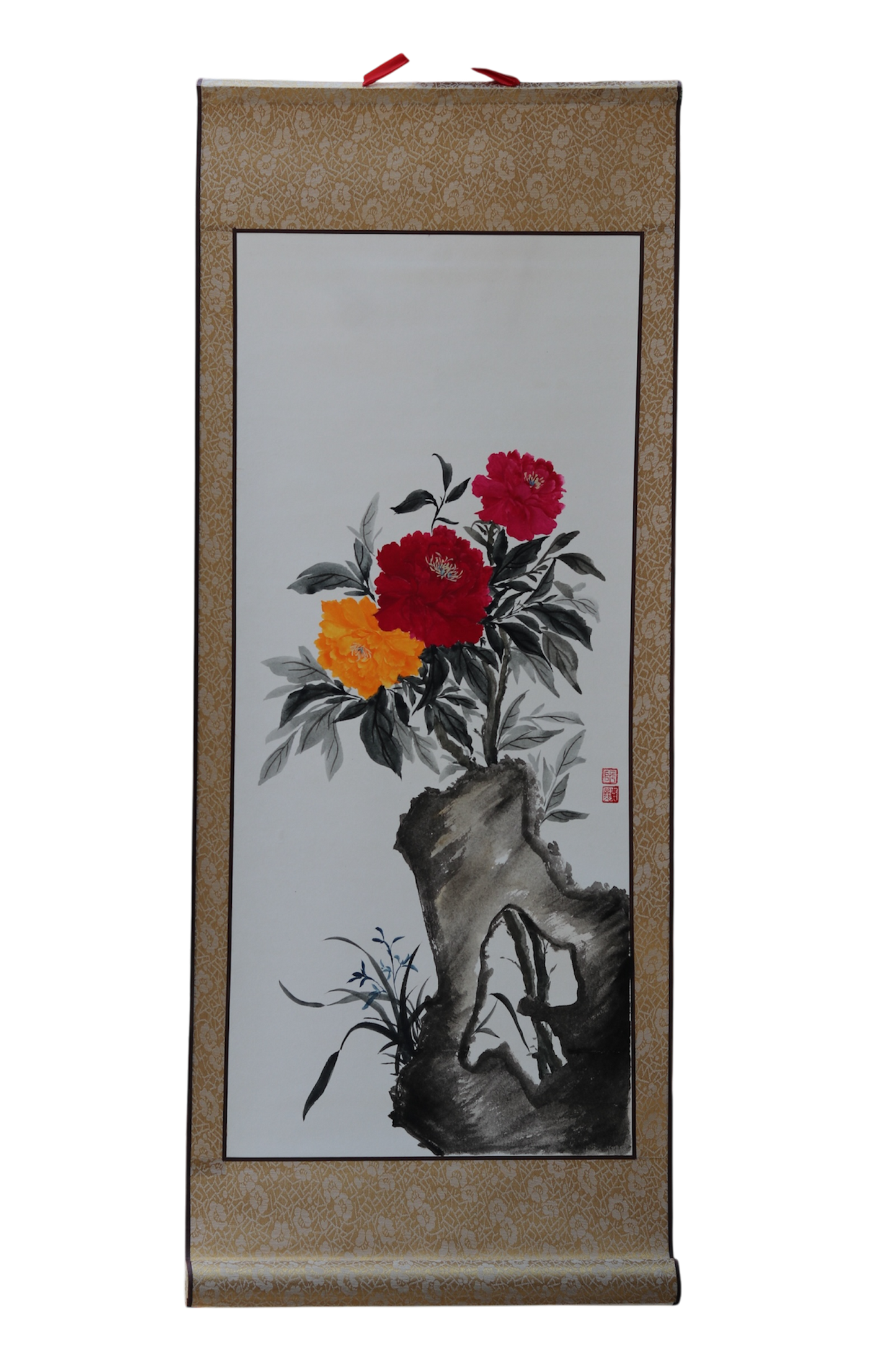 Ink Wash Painting - by Nguyen Gia Hy, Wall Paintings, Flower Painting, Traditional Painting, OA001