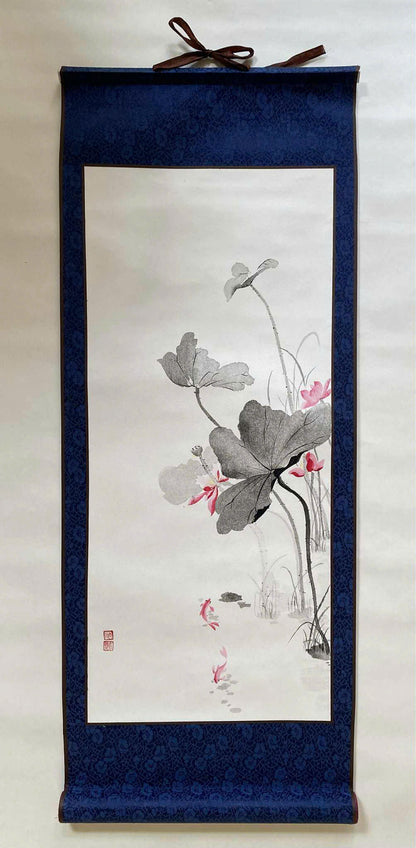 Ink Wash Painting - by Nguyen Gia Hy, Wall Paintings, Flower Painting, Traditional Painting, OA001