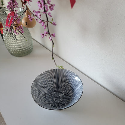 Tokusa Patterned Ceramic Ramen Bowl, Rice Bowl, Ramen Bowl, Udon Bowl, Noodle Bowl, NC012