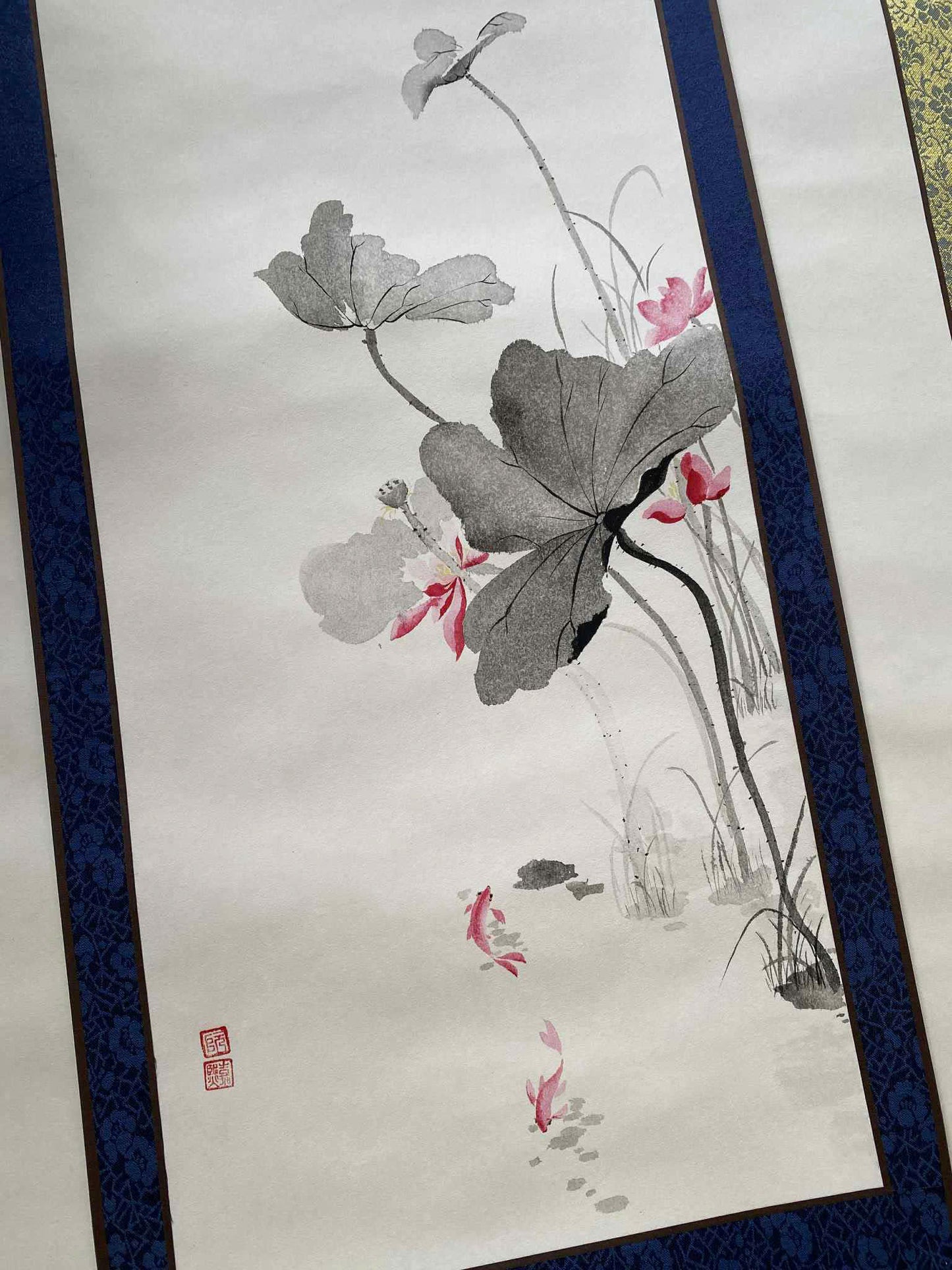 Ink Wash Painting - by Nguyen Gia Hy, Wall Paintings, Flower Painting, Traditional Painting, OA001