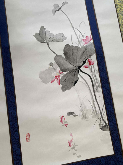 Ink Wash Painting - by Nguyen Gia Hy, Wall Paintings, Flower Painting, Traditional Painting, OA001