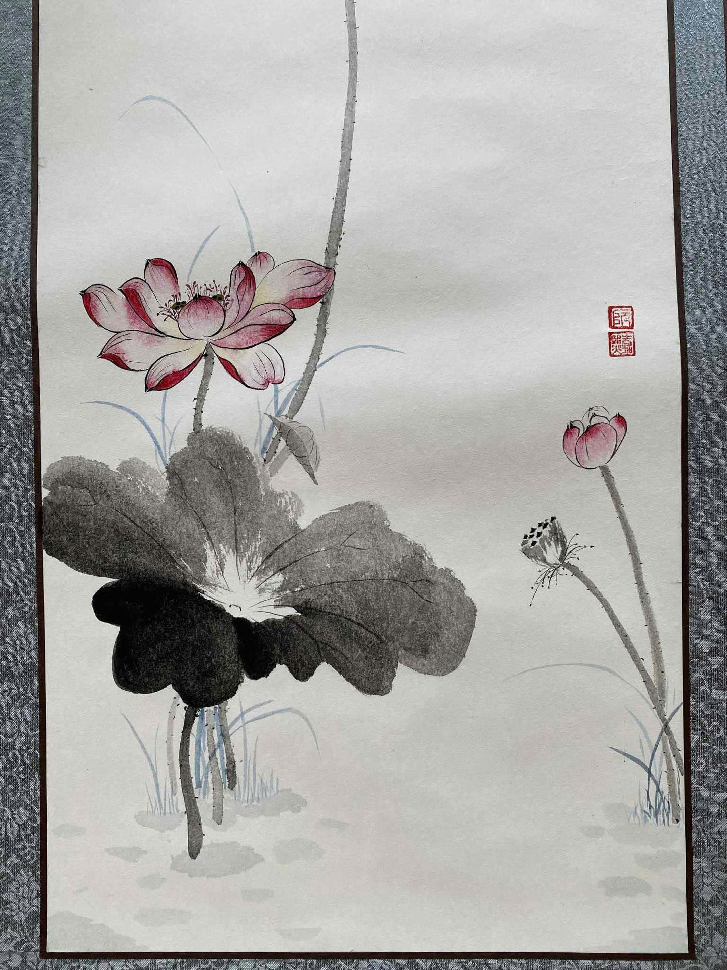Ink Wash Painting - by Nguyen Gia Hy, Wall Paintings, Flower Painting, Traditional Painting, OA001