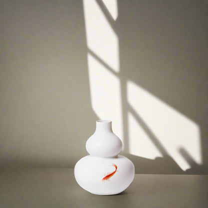 Hand-Painted Mini Porcelain Gourd Vase,  Beautiful Vase, NC019