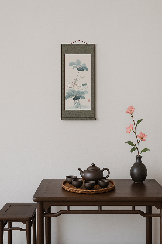 Ink Wash Painting - by Nguyen Gia Hy, Wall Paintings, Flower Painting, Traditional Painting
